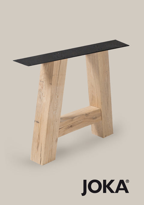 JOKA Tischgestell Holz massiv | Modell A (Set à 2St.)