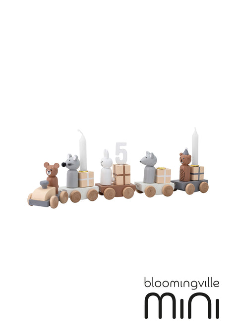 Bloomingville MINI Junaid Geburtstagsdekoration Braun | MDF 56208414