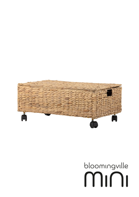 Bloomingville MINI Nelas Korb mit Deckel | Natur Wasserhyazinthe 82064333